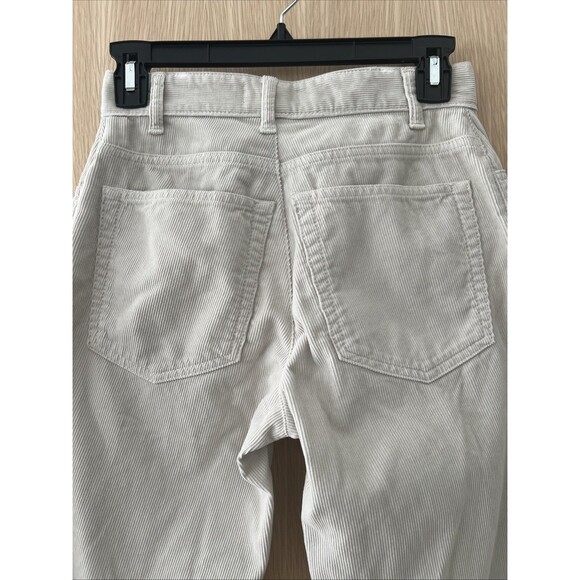 THE ROW Beige Corduroy Wide Leg Pants Size 25x30 High Waisted Excellent! - Picture 6 of 11